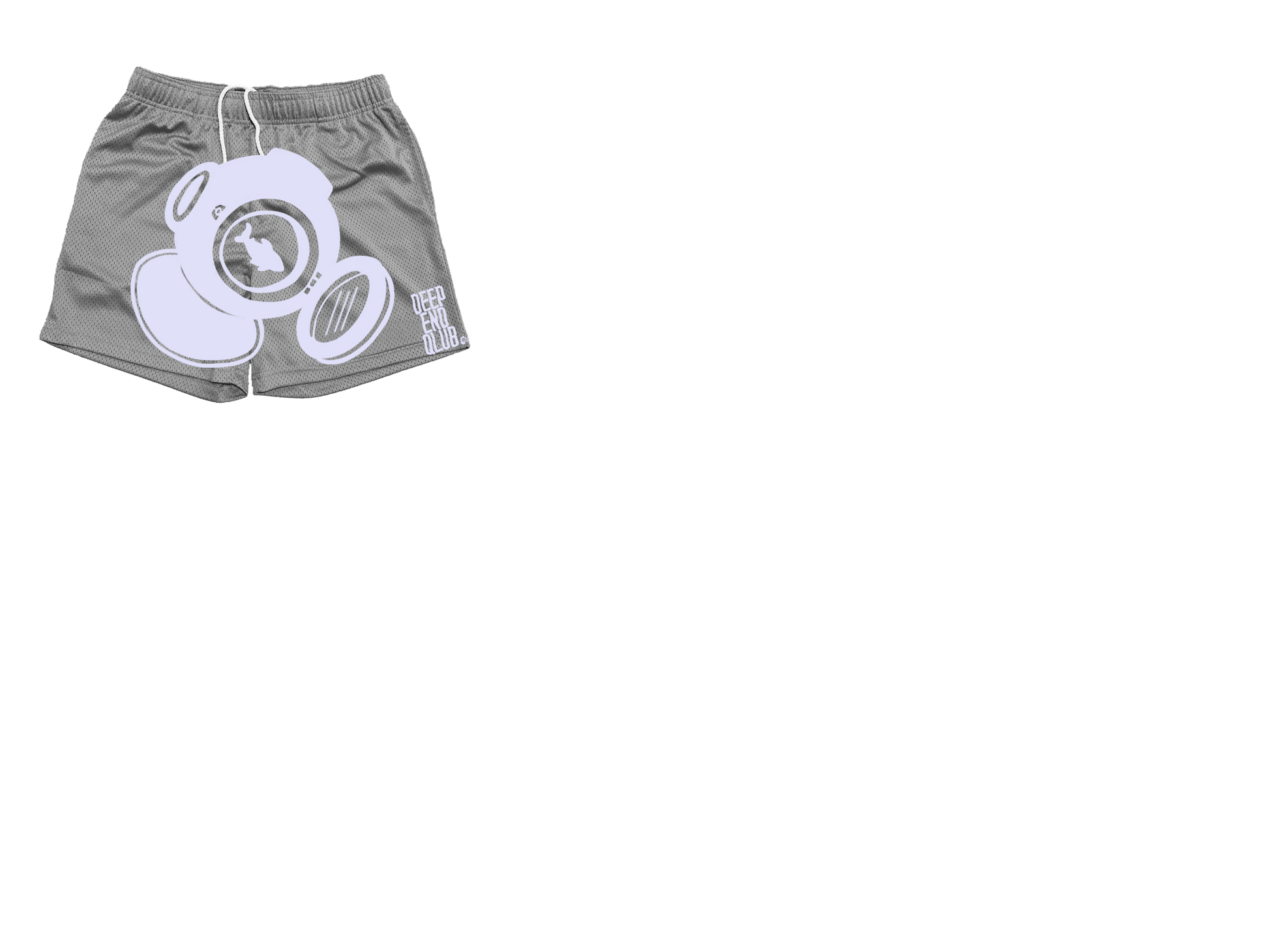 DEQ GRAY MESH SHORT SHORTS (PRE-ORDER)